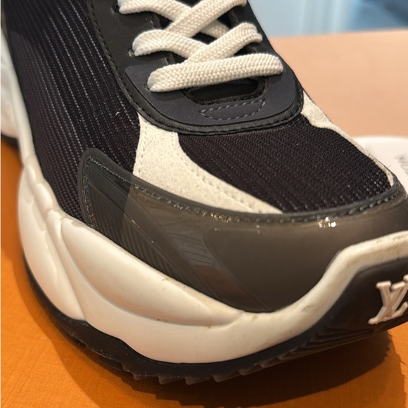 Louis Vuitton Black, White and Brown Women's Runaway Sneakers - Picture 3 of 6